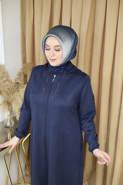 1012 CODE NUBUCK ABAYA WITH HAT