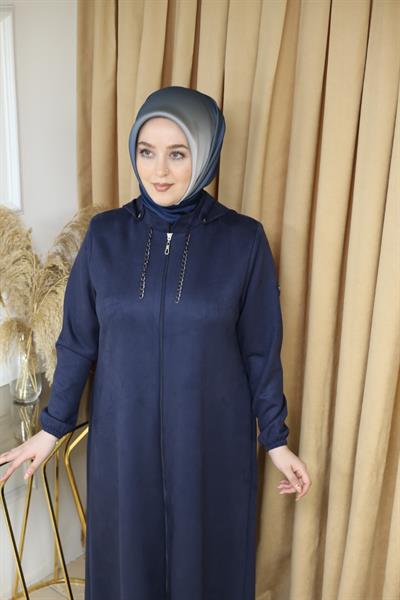 1012 CODE NUBUCK ABAYA WITH HAT