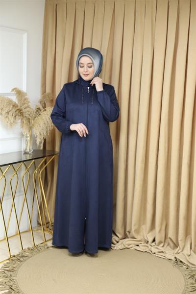 1012 CODE NUBUCK ABAYA WITH HAT