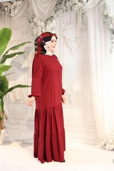 1025 فستان صيفي كود يومي 1025 مع تنورة مكشكشة