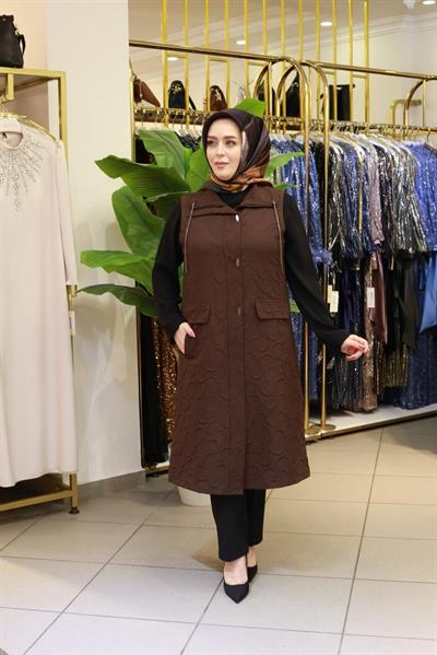 1102 CODE SELF PATTERNED SEASONAL QUILTED VEST