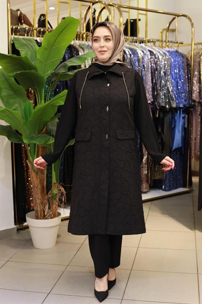 1102 CODE SELF PATTERNED SEASONAL QUILTED VEST