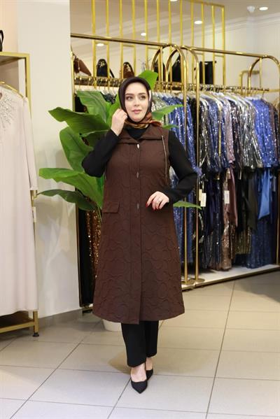 1102 CODE SELF PATTERNED SEASONAL QUILTED VEST