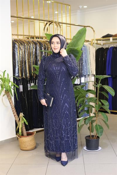 1105 CODE STEIN BEDRUCKTES ABENDKLEID