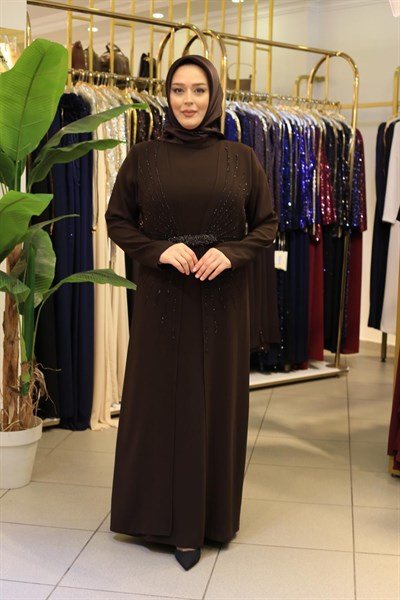 1165 KOD KREP TAŞLI ELBİSE