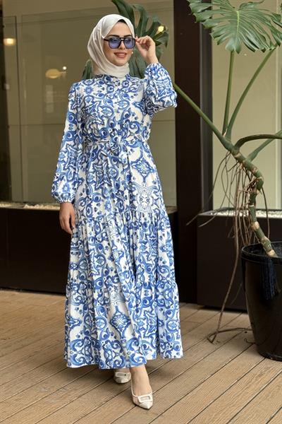 1212 فستان صيفي كاجوال تينسل كشكش 1212