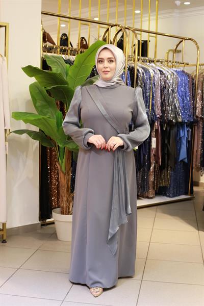 1222 CODE FLOWER DETAILED DRESS