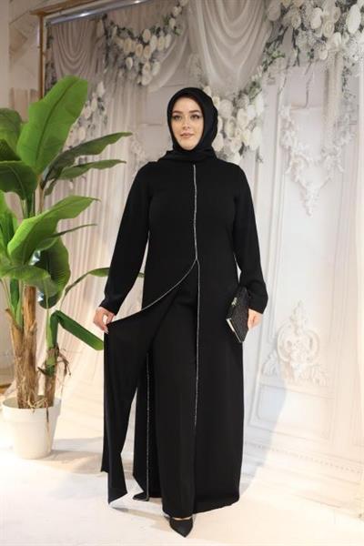 129 CODE FRONT SLIT PANTS SUIT