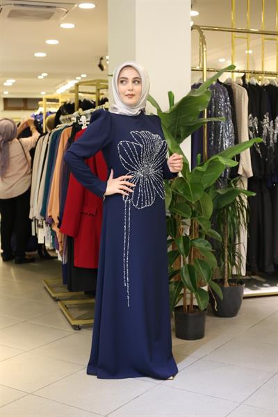 1325 كود 1325 فستان من أحجار الزهور كود 1325