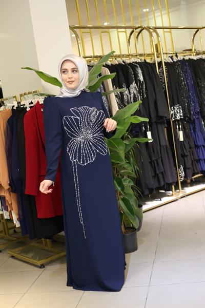 1325 كود 1325 فستان من أحجار الزهور كود 1325