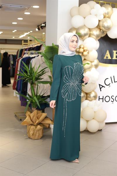 1325 كود 1325 فستان من أحجار الزهور كود 1325