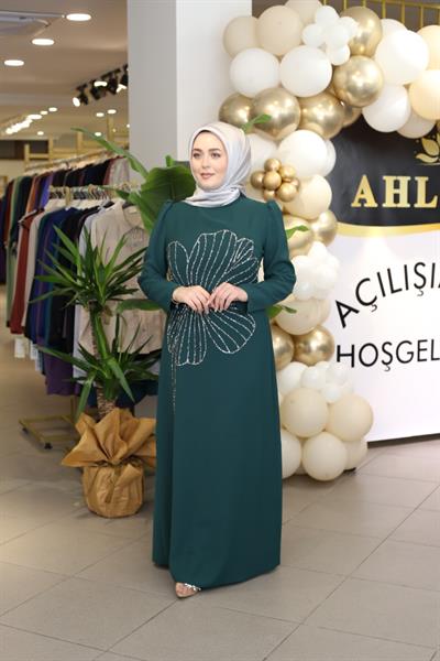 1325 كود 1325 فستان من أحجار الزهور كود 1325