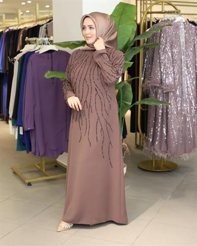 ПЛАТЬЕ В ВОЛНИСТУЮ КАМЕННУЮ ПОЛОСКУ С КОДОМ 1332