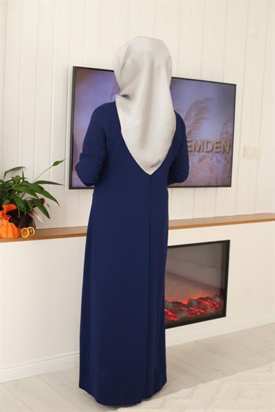 1356 CODE GEOMETRIC PATTERN STONE STRIPED DRESS