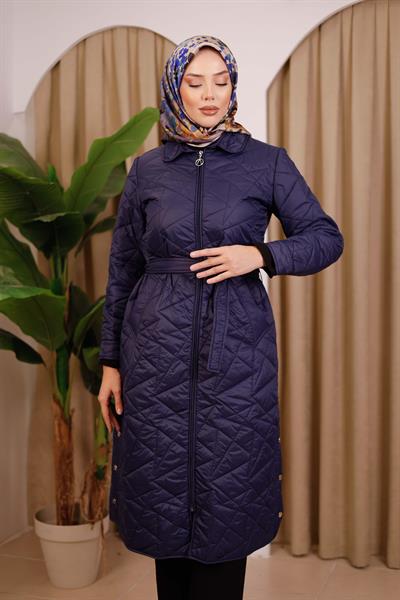 1523 CODE BELTED INFLATABLE QUILTED COAT