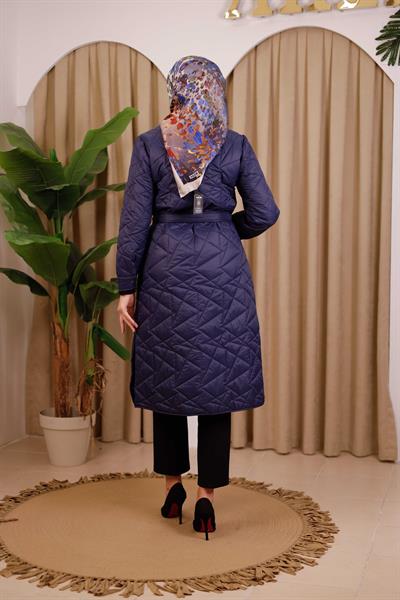 1523 CODE BELTED INFLATABLE QUILTED COAT