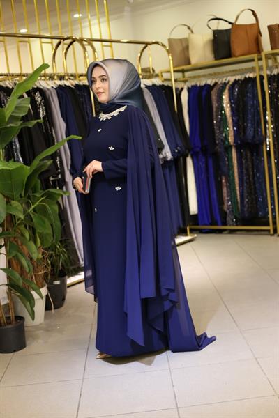 1620 KOD ELBİSE LACİVERT