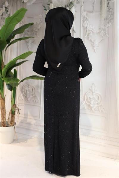 1743 KOD KENDİNDEN SİMLİ ELBİSE