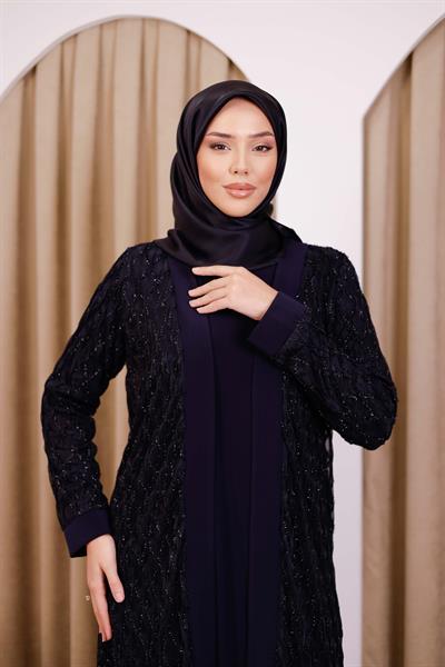 175 CODE SILICONE SELF-PATTERNED ABAYA SUIT