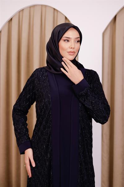 175 CODE SILICONE SELF-PATTERNED ABAYA SUIT