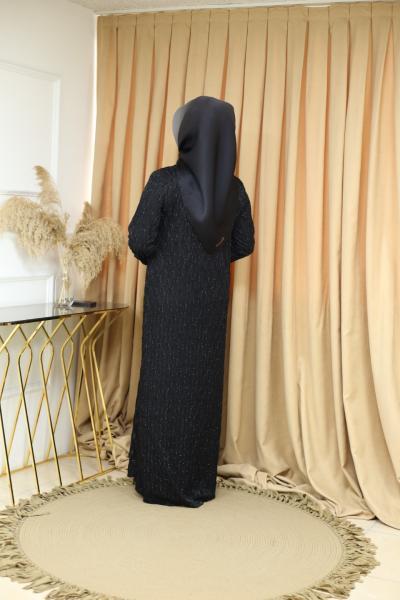 175 CODE SILICONE SELF-PATTERNED ABAYA SUIT