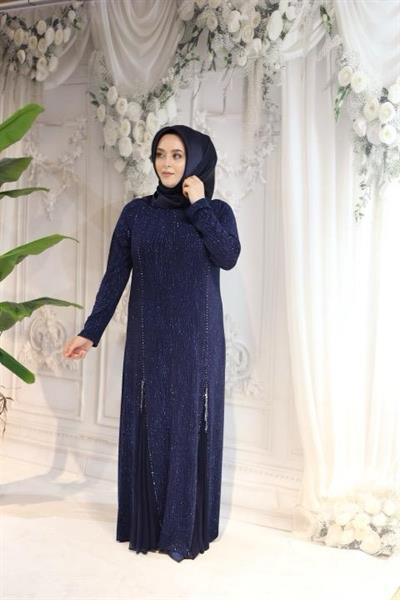 1753 كود 1753 فستان حجري ذاتي التشابه