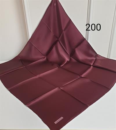 200 CODE SOLID COLOR ARMINE PURE SILK SCARF