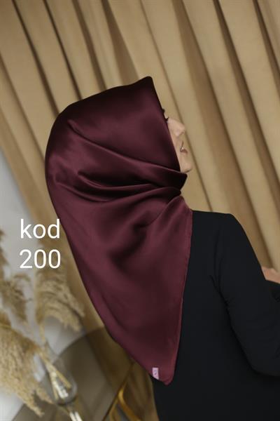200 CODE SOLID COLOR ARMINE PURE SILK SCARF