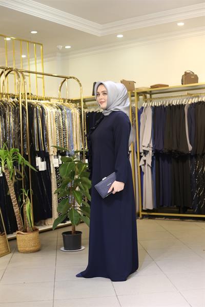 2006 CODE FLOWER DETAIL ONE SLEEVE CAPE DRESS