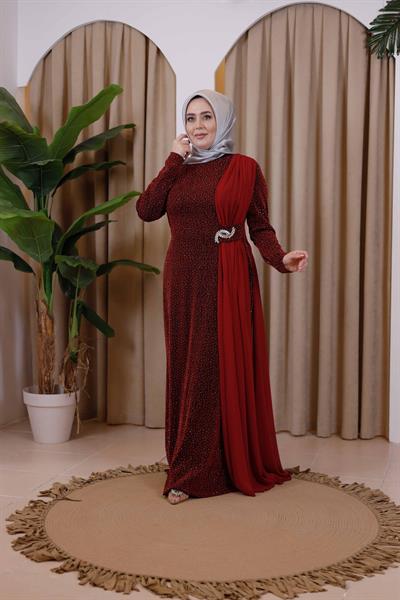 2015 CODE ROBE EN SOIE AVEC DÉTAILS EN ÉPONGE