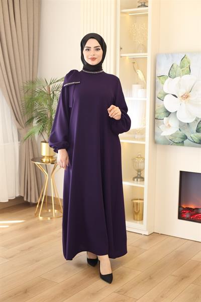 2016 CODE TEK KOL FİYONKLU ELBİSE