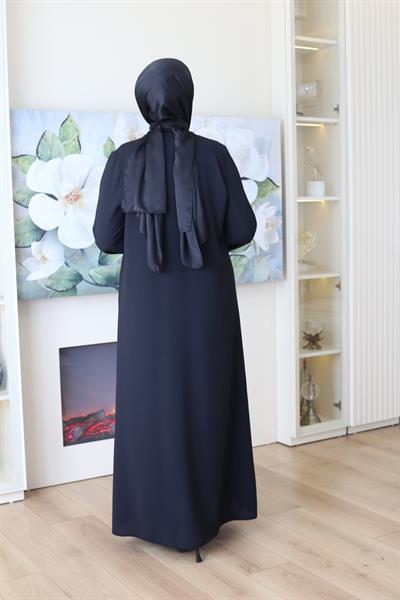 2035 كود 2035 بدلة عباية حجرية سوداء من حجر الممر المائي