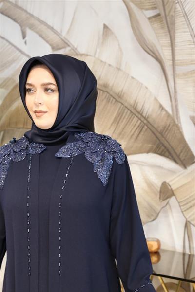 2049 CODE ÉPAULES MARGUERITE GUIPURE ABAYA SUIT