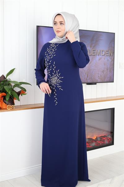 2097 CODE ROBE BRODÉE DE PIERRES DE CRISTAL