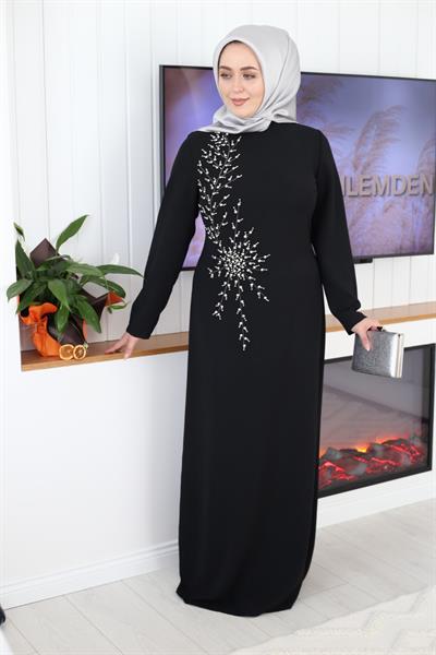 2097 CODE ROBE BRODÉE DE PIERRES DE CRISTAL