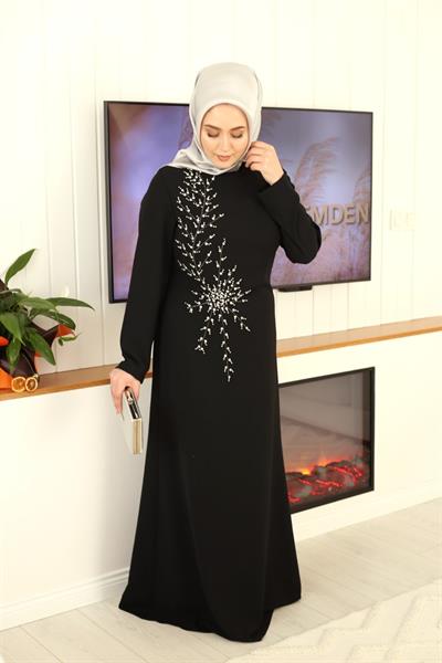 2097 CODE ROBE BRODÉE DE PIERRES DE CRISTAL