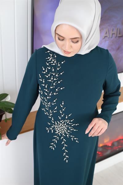 2097 CODE ROBE BRODÉE DE PIERRES DE CRISTAL