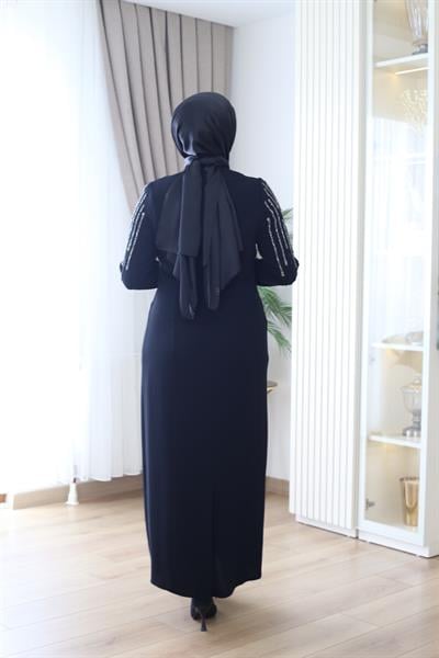 2099 CODE CREPE TAŞLI ELBİSE