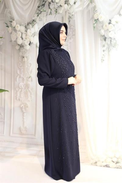 2100 CODE CAST PERLENBESTICKTES ABENDKLEID