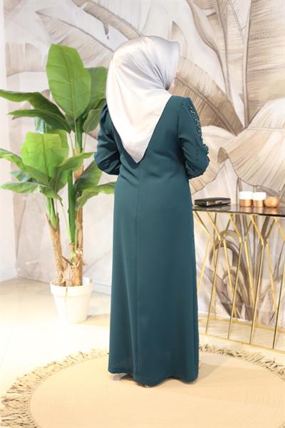 2100 CODE CAST PEARL EMBROIDERED EVENING DRESS