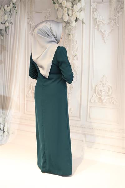 2102 CODE ROBE DE SOIRÉE DEMI-FEUILLES AVEC PIERRES