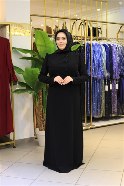 2121 CODE STEINKNOPF-ELEGANTES KLEID