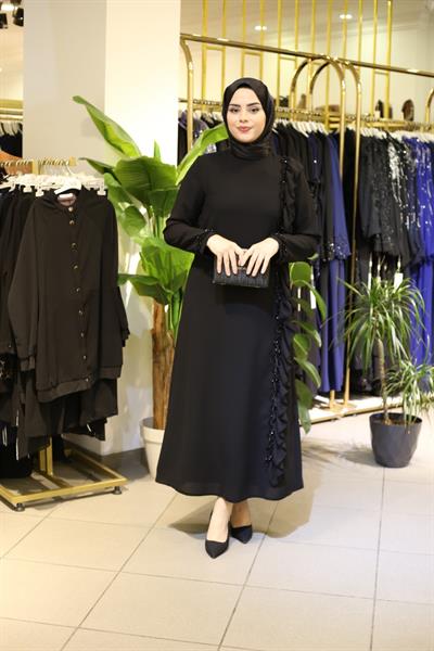 2123 CODE SINGLE SIDE WAVY DRESS