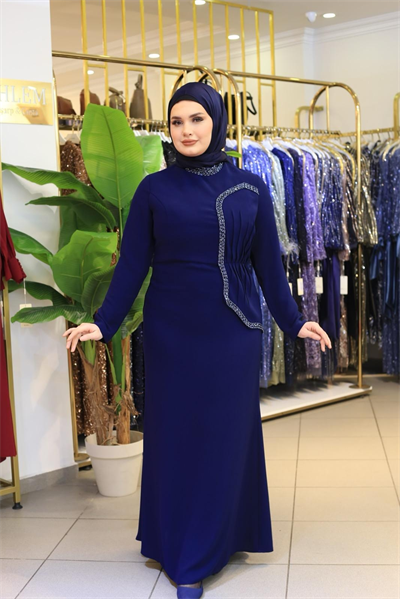 2130 CODE DRAPE DETAILLIERTE KLEID