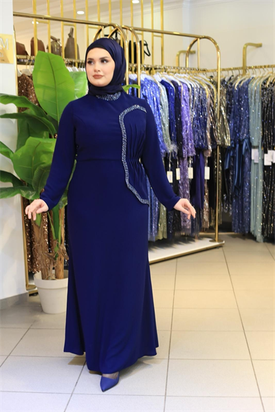 2130 CODE DRAPE DETAILLIERTE KLEID