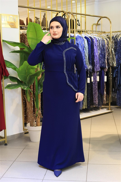 2130 CODE DRAPE DETAILLIERTE KLEID