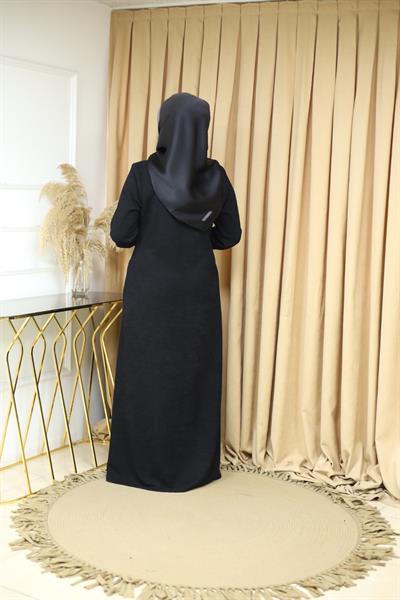 2183 CODE CHENILLE ABAYA WITH HIDDEN ZIPPER