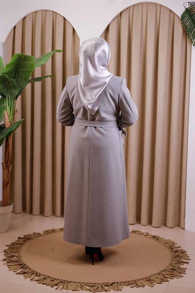 2195 CODE DOUBLE-BREASTED COLLAR CASHMERE COAT