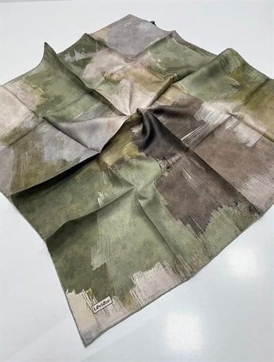 2302/52 KOD SOYUT FIRÇA DESEN LEVİDOR SURA İPEK EŞARP