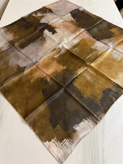 2302/70 KOD SOYUT FIRÇA DESEN LEVİDOR SURA İPEK EŞARP